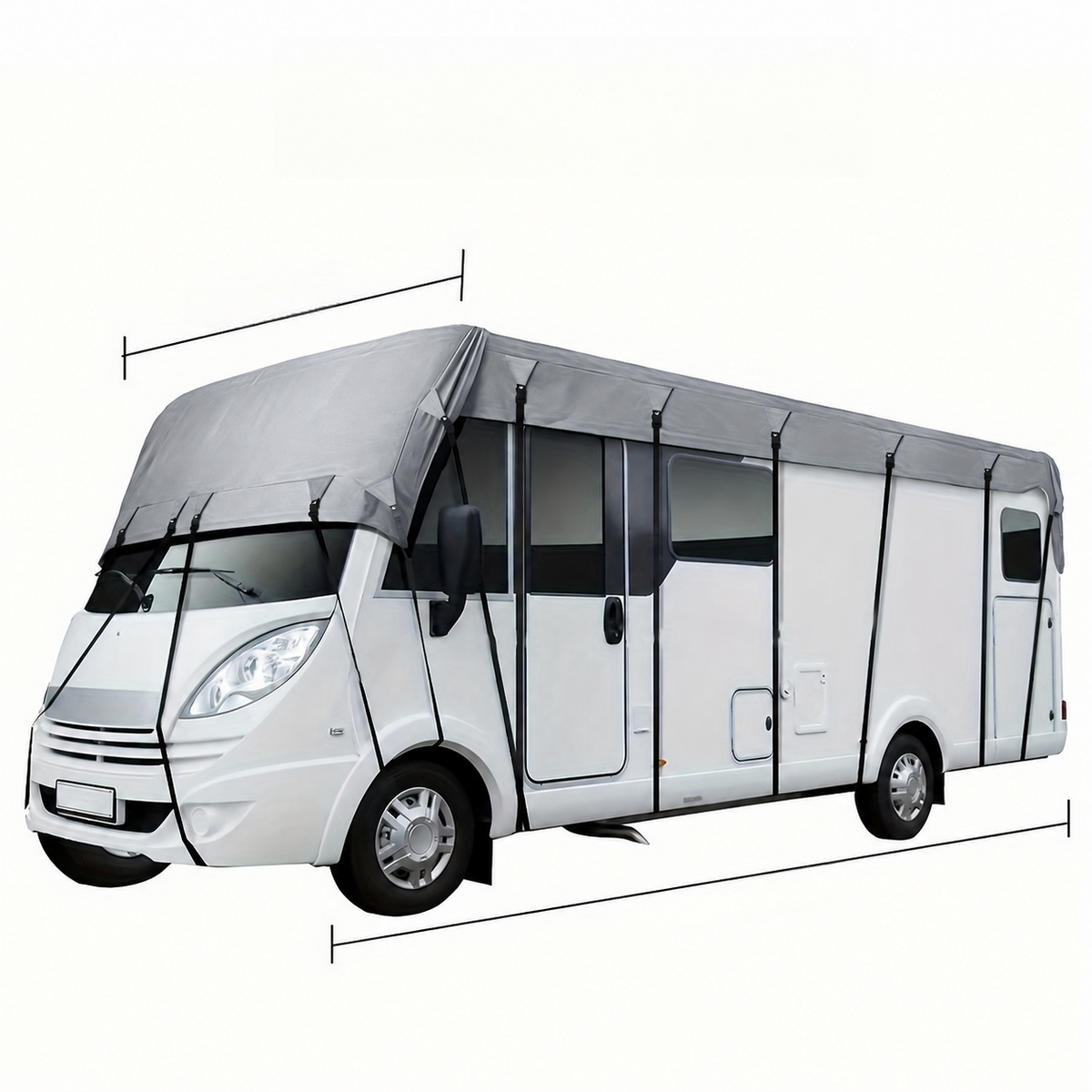 🎃Halloween Deal 50% OFF!🚐Caravan & Motorhome Roof Cover – 210D Oxford with Secure Adjustable Straps
