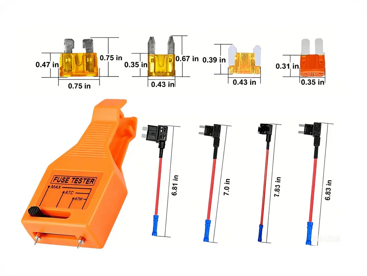 🔧⚡ Fuse tester & extractor – 2-in-1, adjustable, easy blown fuse detection!