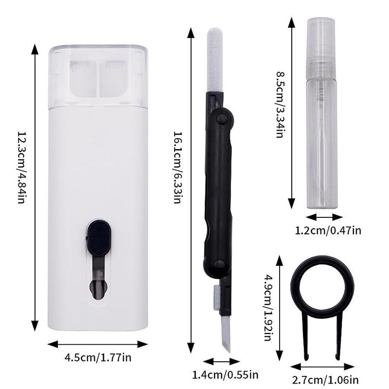 7-in-1 Keyboard Cleaning Tool, Multifunctional Dust Removal Brush for Phone, Earphones, Computer, Laptop Cleaner for Watch, Camera & Lenses, Electronic Gadgets