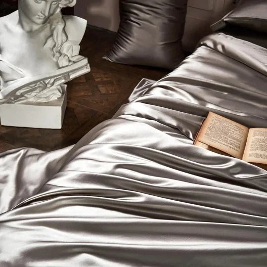 🎁Hot Sale 49% OFF⏳25 Momme Luxury Pure Mulberry Silk Bedding Set of 4