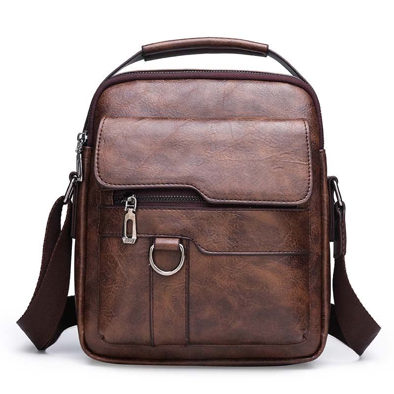 💼 50% OFF NOW!🚶♂️ Business Men's Casual Crossbody Bag – Water-Resistant PU Leather – Practical Shoulder Messenger Bag 🌧️