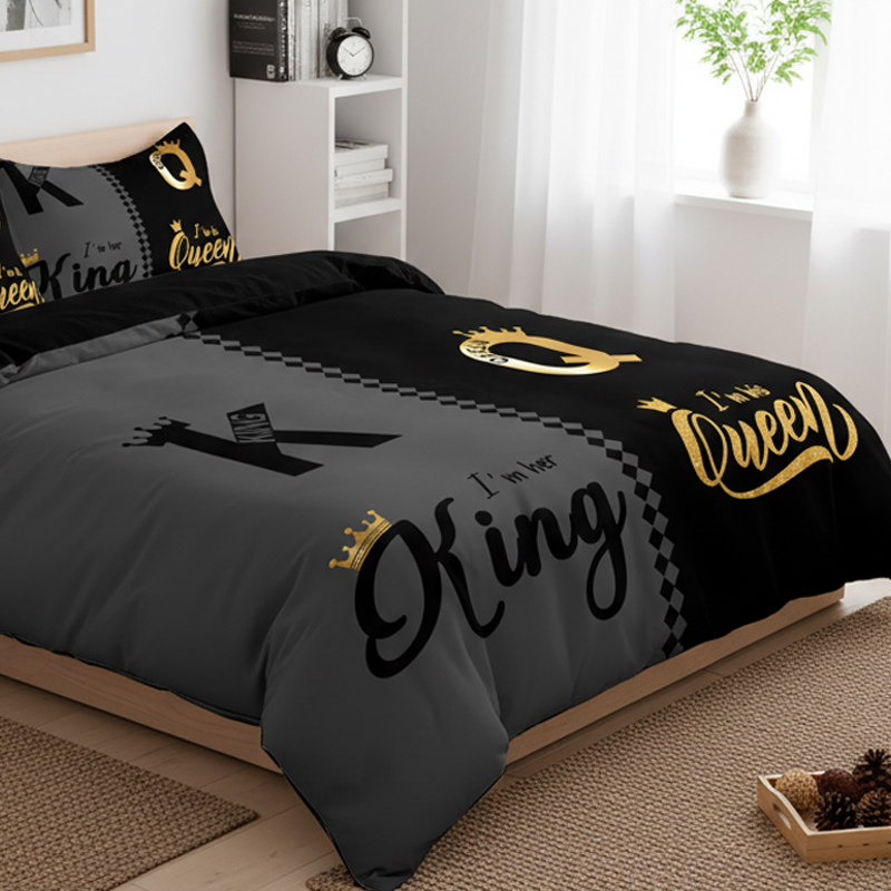 🔥2026 Collection Presale🔥3-Piece "King & Queen" Couple's Duvet Cover Set