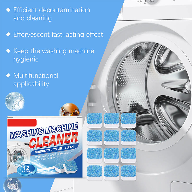 📢📢Buy 3 Get 2 Free !! ⏰Powerful Washing Machine Cleaner Tablets - 12 Counts