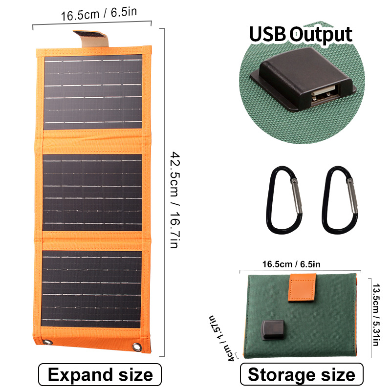 🔥 Hot sale 46% OFF🔥Portable Solar Panel with USB Charging