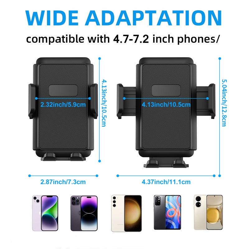 🚗📱 Bendable car phone holder – 360° rotation, one-hand use, strong suction!