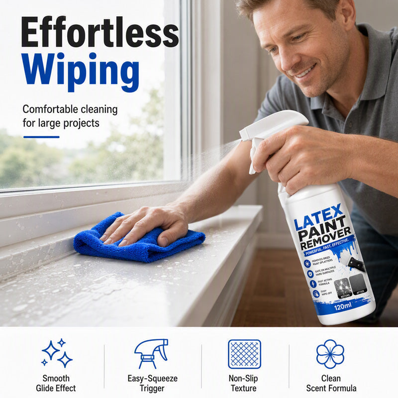 🔥 LIMITED TIME DEAL – Fast-Acting Latex Paint Remover Spray | 60-Second Paint Dissolver for Glass, Tile & Metal Surfaces 🧽✨