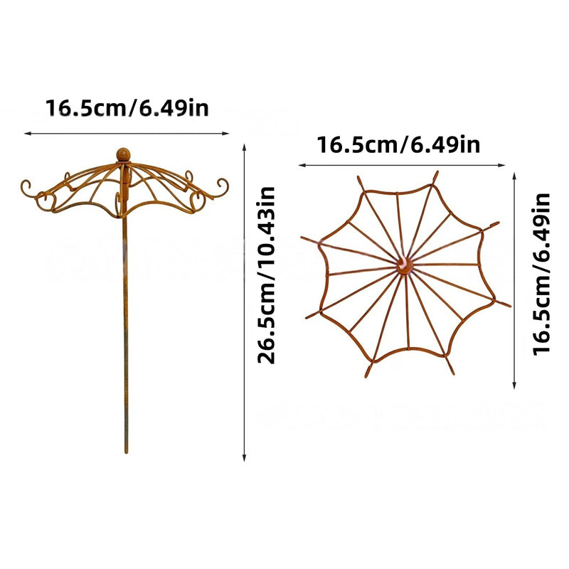 Metal Umbrella Plant Trellis Outdoor Climbing Support for Vines and Flowers