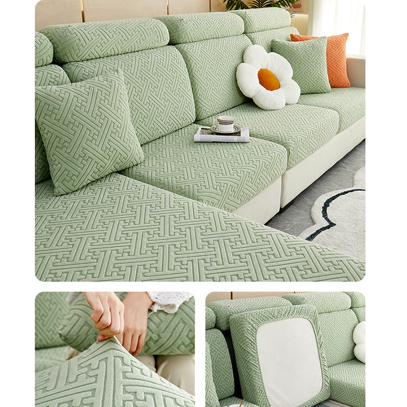 🛋️✨ Stretch Sofa Cushion Covers – Textured Elastic Slipcovers for an Instant Sofa Makeover