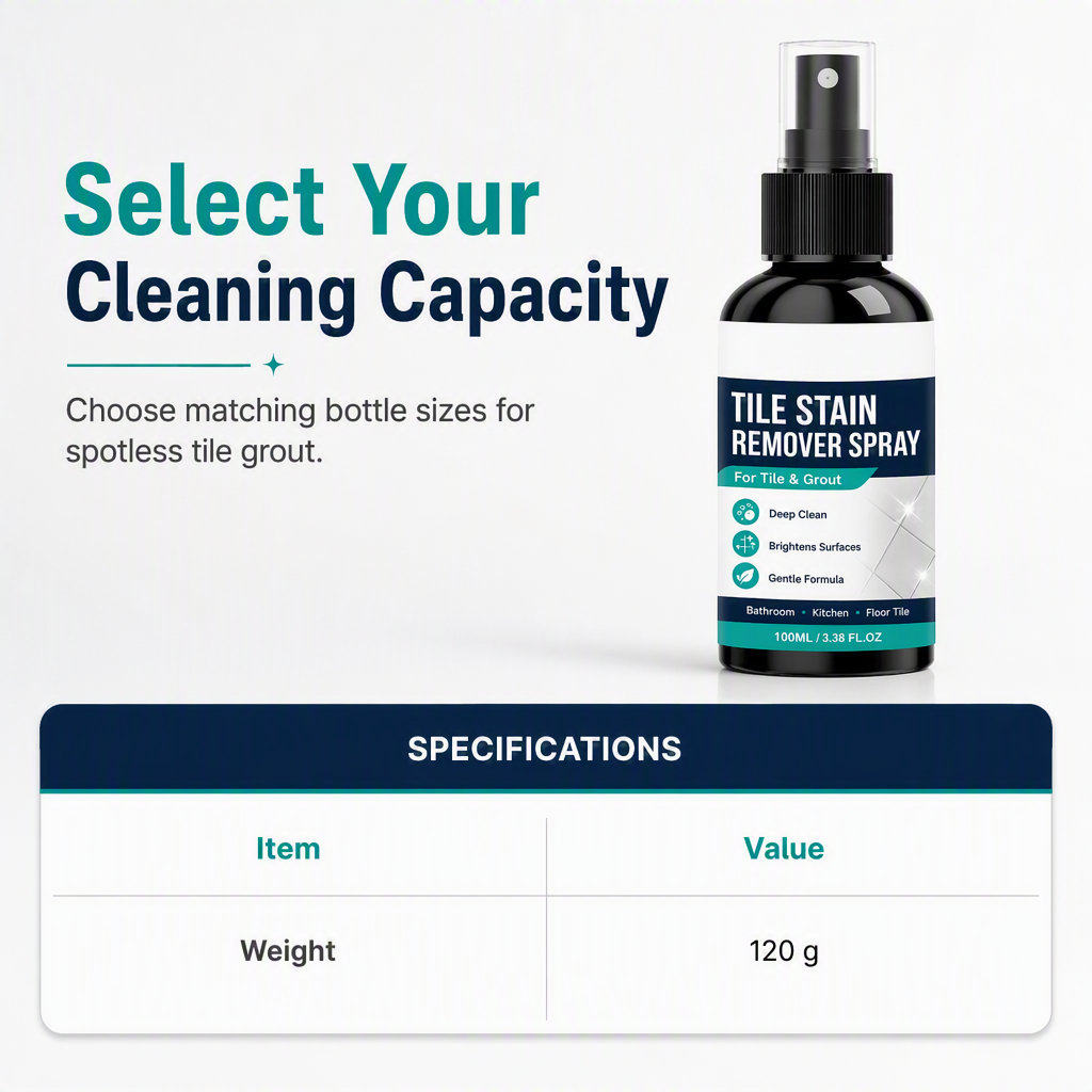 🧼🎯 Grout Cleaning Spray – Easy Care for Tile Lines & Damp-Area Stains