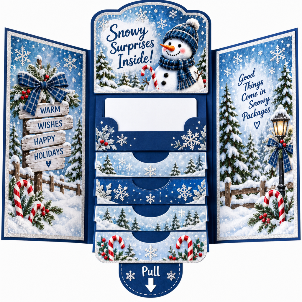 Christmas Pull-Out Greeting Card