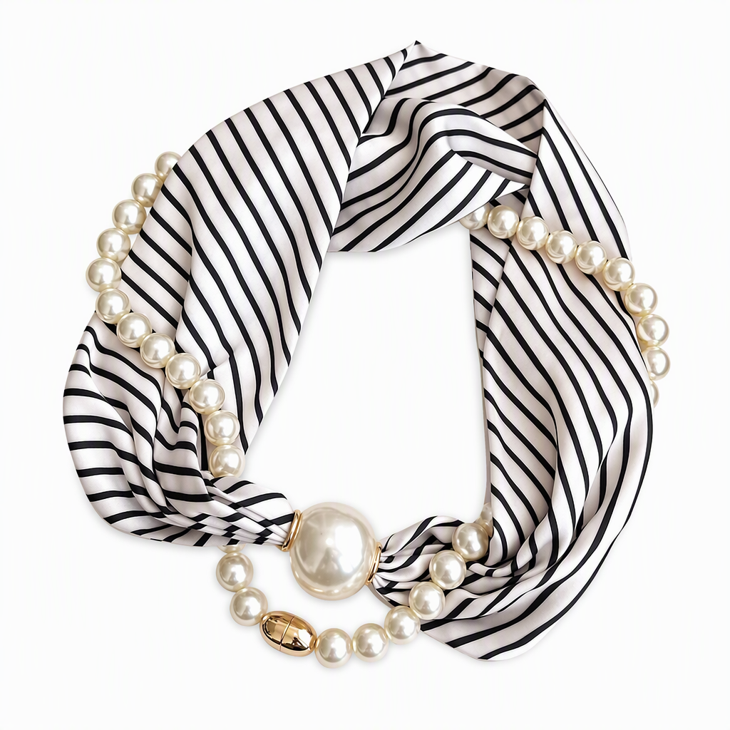 ⏳Limited-time 50% off⏰Pearl Scarf Necklace🫧📿