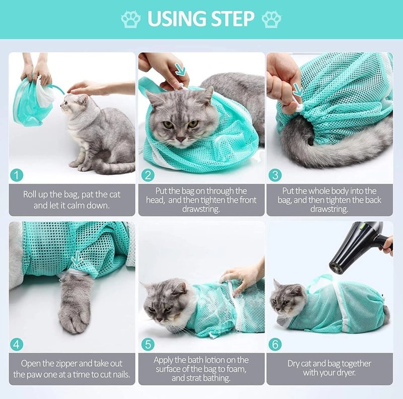 (🔥HOT SALE NOW-50% OFF )🐱Multi-functional Pet Grooming Bath Bag