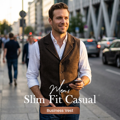 🔥Hot Sale Offers-Men's Slim Fit Casual Business Vest