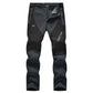 🏆LAST DAY SALE 50% OFF!!🔥Men's Waterproof Winter Trousers with Fleece Lining Cargo Pants