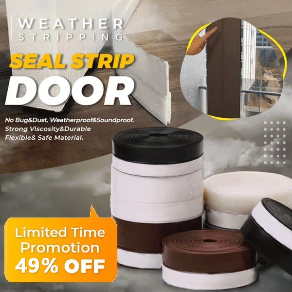 5m Door Seal Strip – self-adhesive, flexible silicone, keeps out dust, insects & noise
