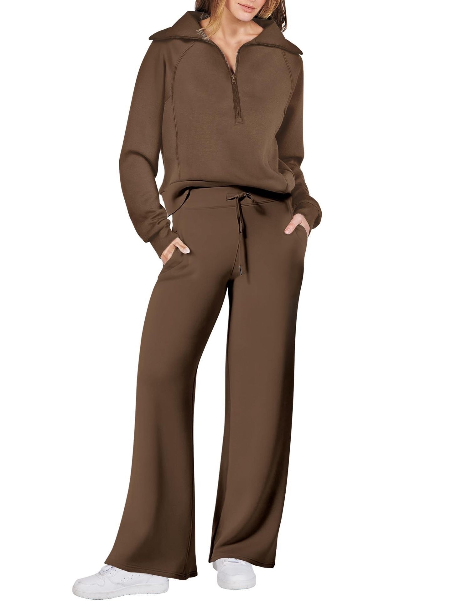 💝LAST DAY PROMOTION 50% OFF!!🎀Women's 2 Piece Casual Outfits Sweatsuit Set
