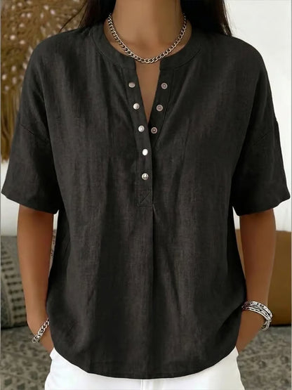 🔥Women's Casual Solid Color Blouse