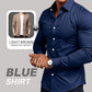 Men's Solid Color Lapel Long Sleeve Button-Down Shirts