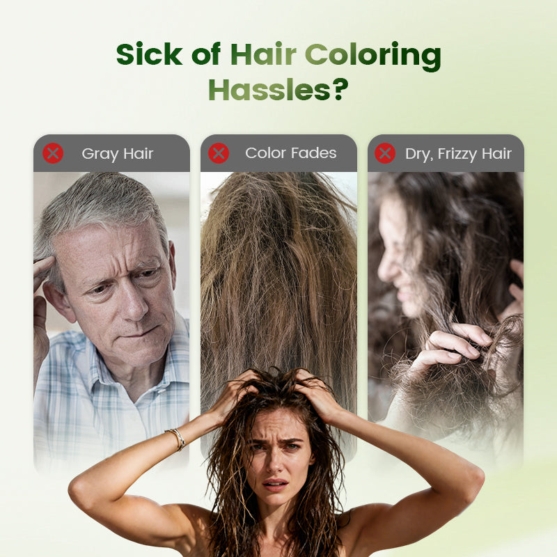 🌸Flash Sale⚡50K+ SOLD! Almost Gone🔥Gentle Plant-Based Quick-Use Hair Dye -50%OFF!