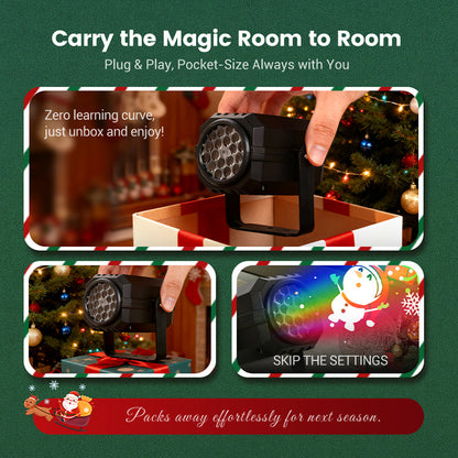 ⏰Black Friday Countdown! ⚡🔥50% OFF🎅Rotating LED Christmas Pattern Projector Light