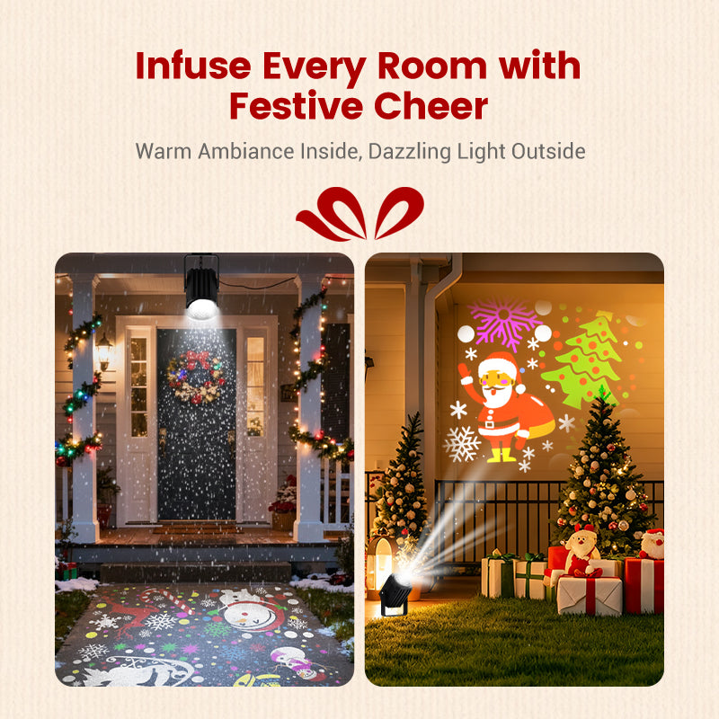 ⏰Black Friday Countdown! ⚡🔥50% OFF🎅Rotating LED Christmas Pattern Projector Light