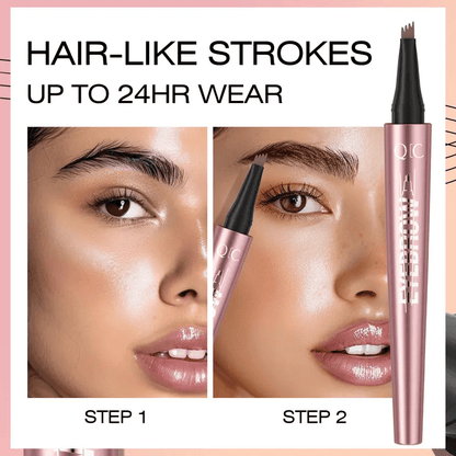 🏆 Last Day Special Price £9.99! 💐 BUY 1 GET 1 FREE 🖌️3D Microblading Eyebrow Pencil – 4-prong tip creates natural hair-like strokes. 🎁