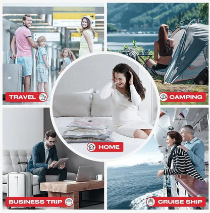 🧳LAST DAY SPECIAL £14.99! 50K+ Sold✨-4000Kpa Cordless Rechargeable Vacuum Sealer Pump, Wireless Electric Air Extractor for Clothes Storage Vacuum Bags Travel Luggage Space Saving