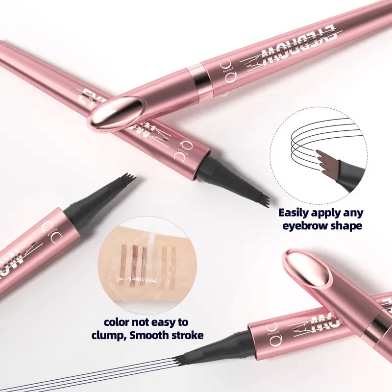 🏆 Last Day Special Price £9.99! 💐 BUY 1 GET 1 FREE 🖌️3D Microblading Eyebrow Pencil – 4-prong tip creates natural hair-like strokes. 🎁