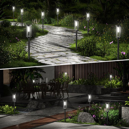 🔆 60% OFF! 💡 SOLAR PATH LIGHTS - Auto On/Off & Waterproof, Warm White LED Garden Lights with 6H Runtime, Easy Installation 🌳✨