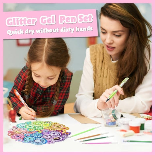 ✨ 50% OFF NOW! 🎁 Glitter Gel Pen Set – Smooth Writing, 10 Colors & Quick-Dry Ink 🎨