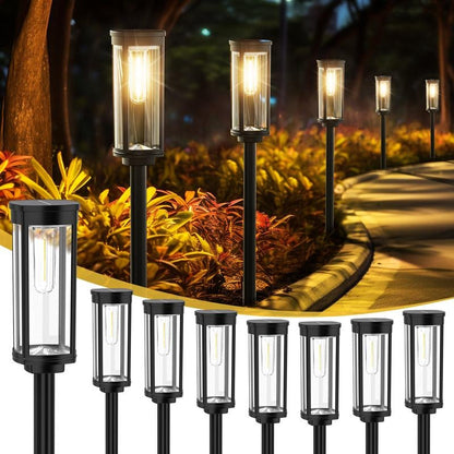 🔆 60% OFF! 💡 SOLAR PATH LIGHTS - Auto On/Off & Waterproof, Warm White LED Garden Lights with 6H Runtime, Easy Installation 🌳✨