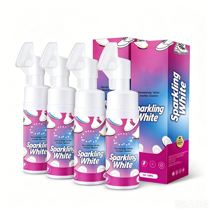 ✨ BUY 2 GET 1 FREE ✨ 🧼Waterless Foam White Shoe Cleaner with Brush💦
