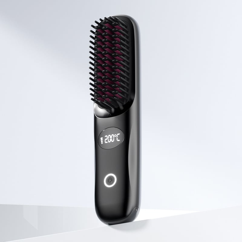 💖LAST DAY 49% OFF💖2-in-1 Straightening &Cordless hair straightener with LED display