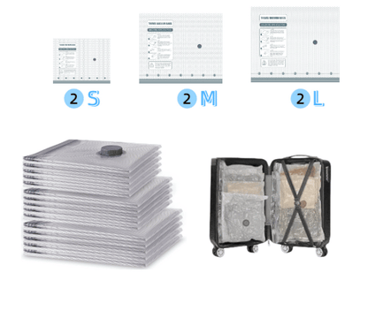 🧳LAST DAY SPECIAL £14.99! 50K+ Sold✨-4000Kpa Cordless Rechargeable Vacuum Sealer Pump, Wireless Electric Air Extractor for Clothes Storage Vacuum Bags Travel Luggage Space Saving