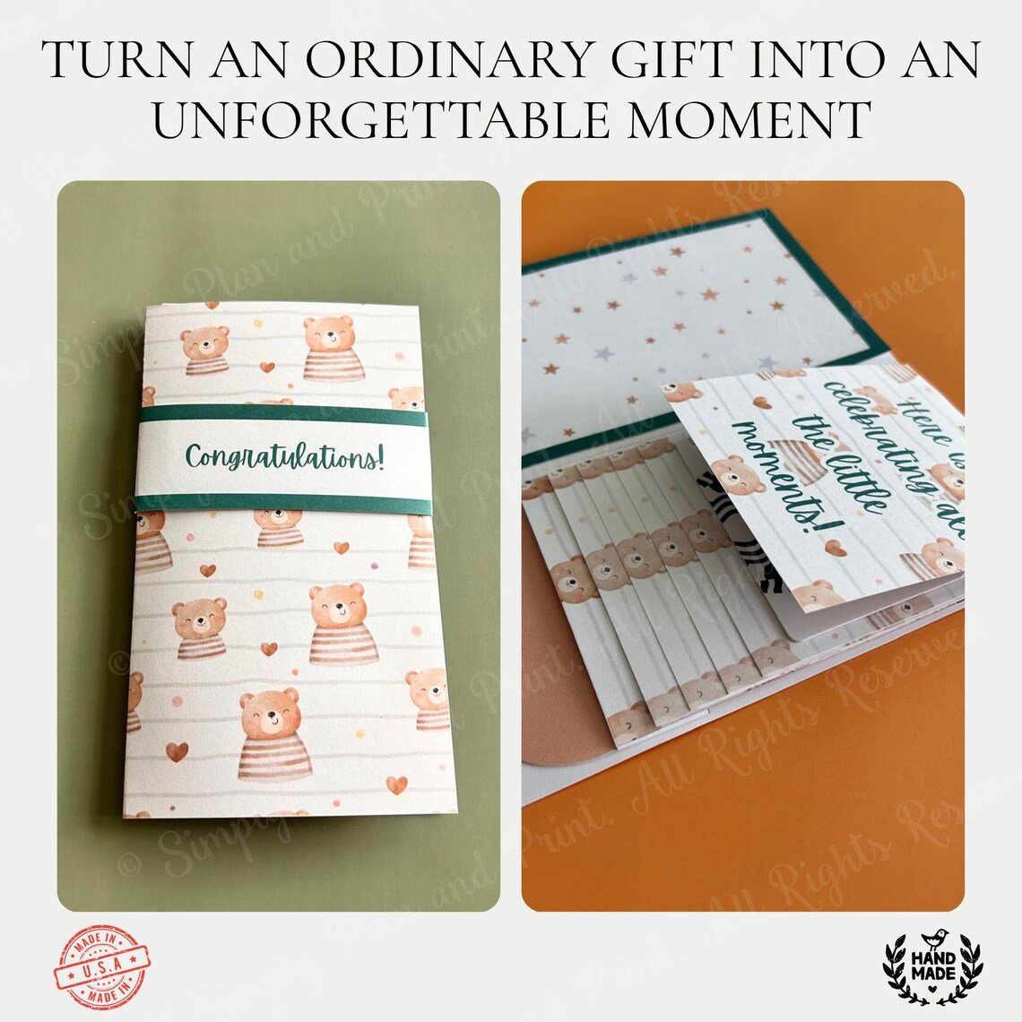 ⏳BUY 1 GET 2 FREE Today!! 🎂✨ Handmade Waterfall Birthday Gift Card Booklet🎁💖