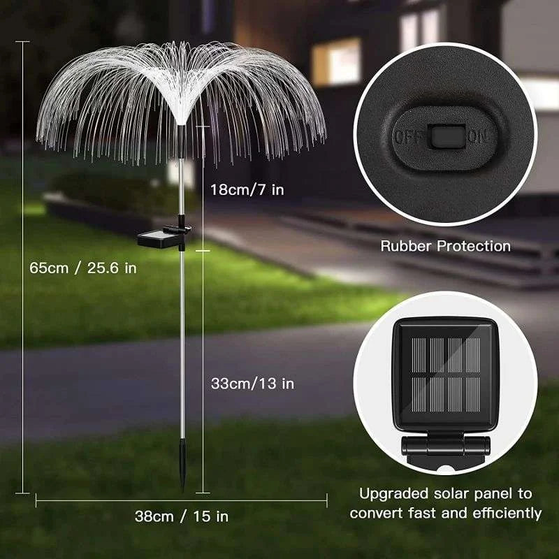 Solar Garden Lamp – Color-Changing Jellyfish Lamp