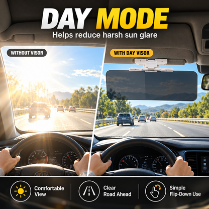 ⏳🔥LIMITED-TIME 50% OFF! ⏰🚗 Drive Safer Day & Night 🌙 Universal HD Anti-Glare Car Visor ✨