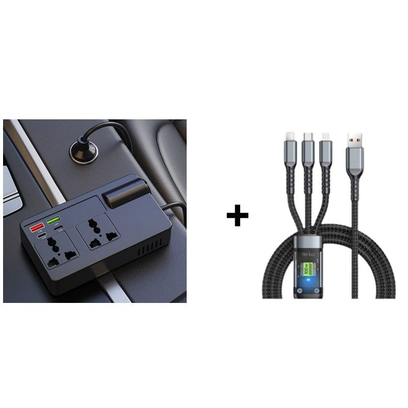 🔥2026 New Arrivals: 55% Off for Limited Time!🔥🔋Portable Car Inverter 12V/24V to 220V with Digital Display