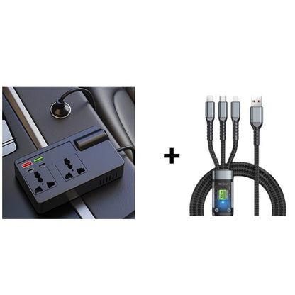 🔥2026 New Arrivals: 55% Off for Limited Time!🔥🔋Portable Car Inverter 12V/24V to 220V with Digital Display