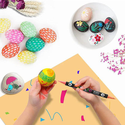 🎨Last Day 49% OFF🔥 Dual Tip Acrylic Paint Pen Marker - 24/48/72 Colors