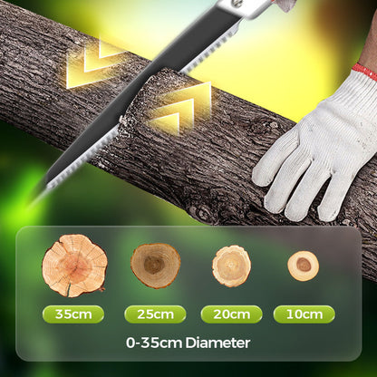 🌿 50% OFF NOW ! ⚡ Lightweight And Sharp Universal Pruning Saw With Sheath – SK5 Steel, Fast Cutting & Ergonomic Grip 🔪