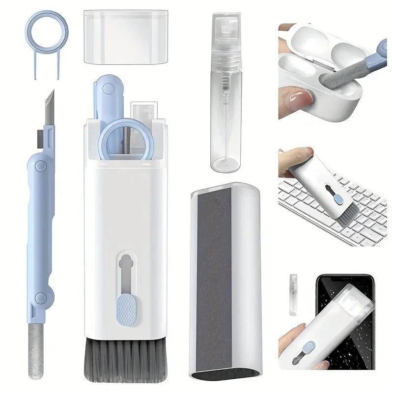 7-in-1 Keyboard Cleaning Tool, Multifunctional Dust Removal Brush for Phone, Earphones, Computer, Laptop Cleaner for Watch, Camera & Lenses, Electronic Gadgets