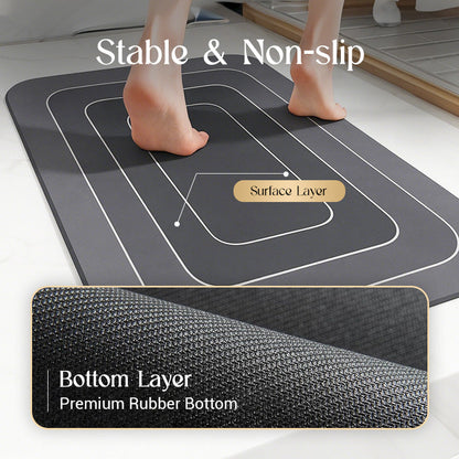 🥳Limited time hot sale🔥Non-Slip & Super Absorbent Floor Rugs🦶