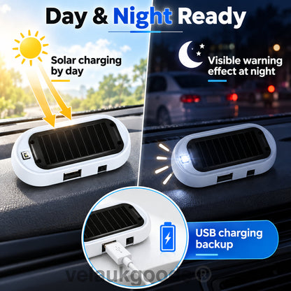 🚗Compact Solar Anti-Theft LED Flashing Lamp