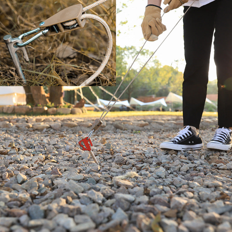 🔥Hot for School🪢Portable Adjustable Fix Camping Rope🌳