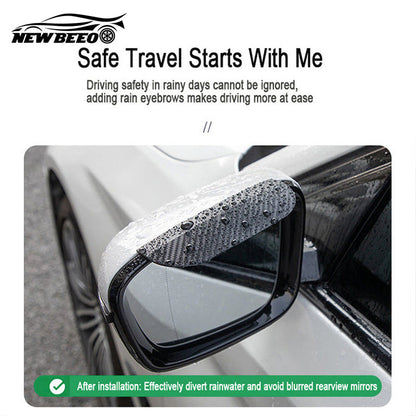 🚗 BUY 1 GET 1 FREE! ✨ New Carbon Fiber Rain Eyebrow - Ultra-Lightweight & Durable Design with Universal Mounts for Cars/Motorcycles 🌧️🔧