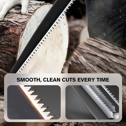 🌿 50% OFF NOW ! ⚡ Lightweight And Sharp Universal Pruning Saw With Sheath – SK5 Steel, Fast Cutting & Ergonomic Grip 🔪