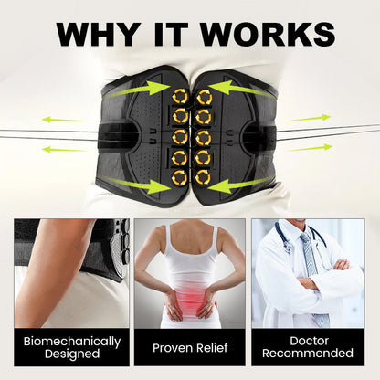 🥳2026 HOT SALE🥳Adjustable Lumbar Support Belt Lower Back Brace