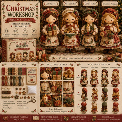 🎁Last Day:69% OFF🧵 Tiny Worlds Collection – Patchwork DIY Kit Series