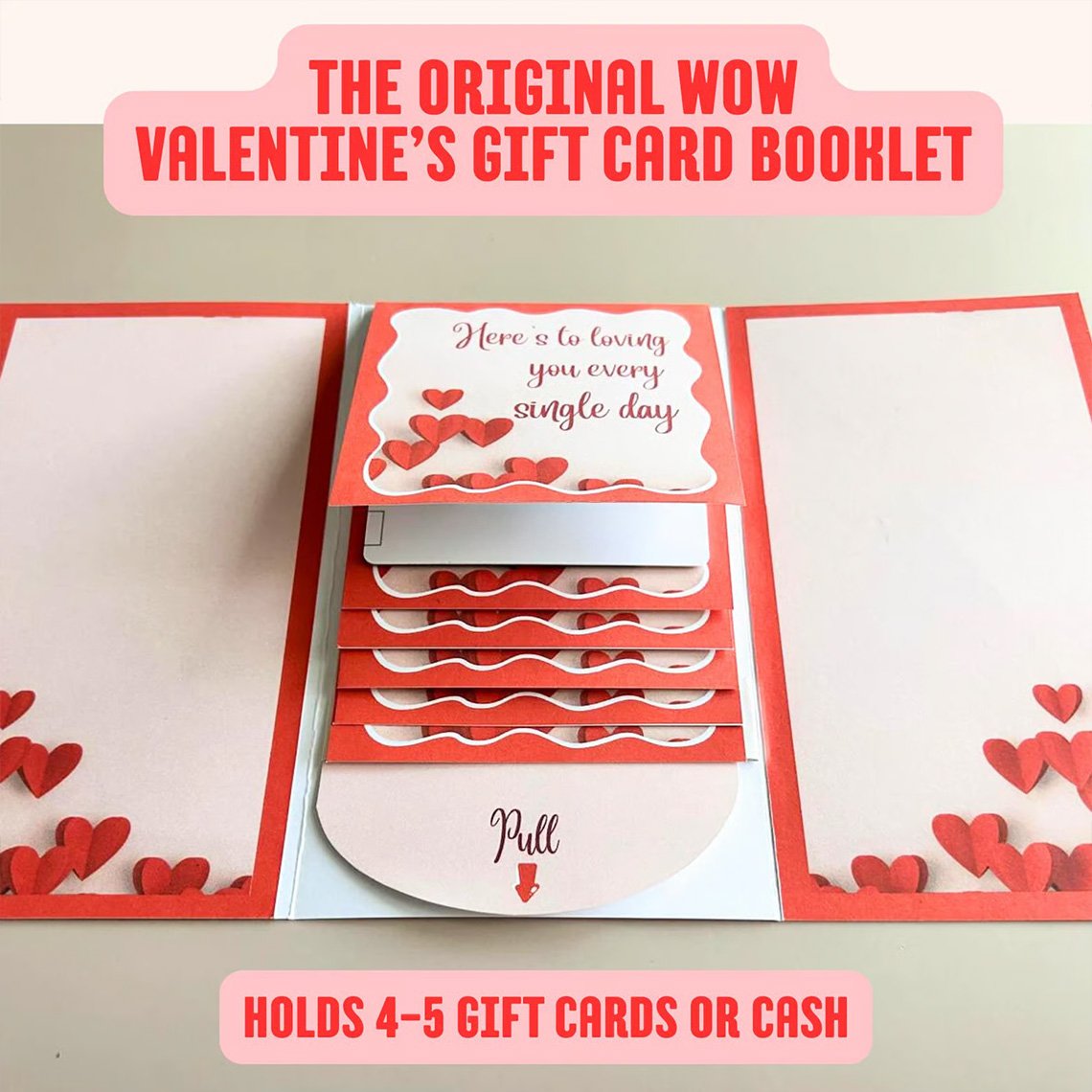 ⏳BUY 1 GET 2 FREE Today!! 🎂✨ Handmade Waterfall Birthday Gift Card Booklet🎁💖